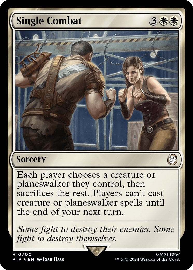 Image for Single Combat (Surge Foil) (700) - Magic: The Gathering