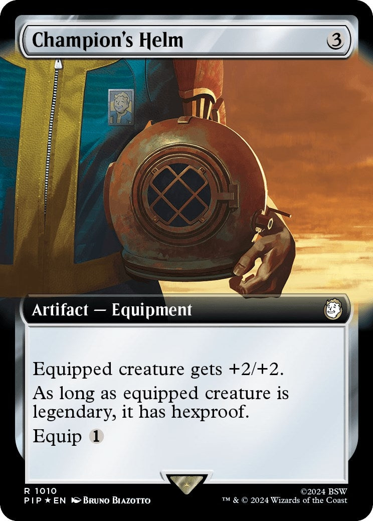 Image for Champion's Helm (Extended Art) (Surge Foil) (1010) - Magic: The Gathering