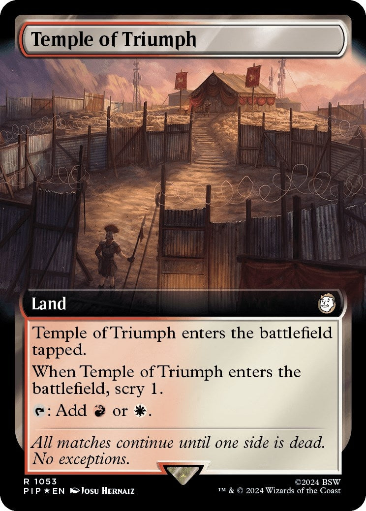 Image for Temple of Triumph (Extended Art) (Surge Foil) (1053) - Magic: The Gathering