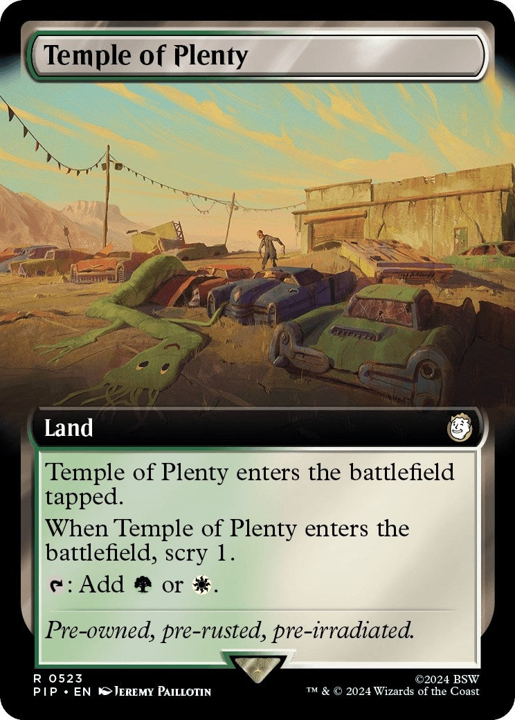 Image for Temple of Plenty (Extended Art) (523) - Magic: The Gathering