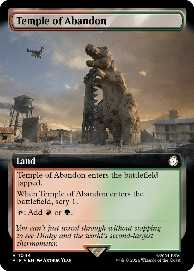 Image for Temple of Abandon (Extended Art) (Surge Foil) (1044) - Magic: The Gathering