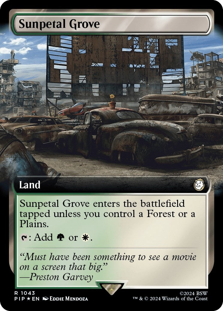 Image for Sunpetal Grove (Extended Art) (Surge Foil) (1043) - Magic: The Gathering