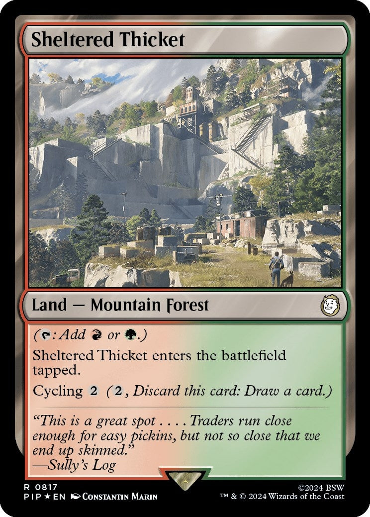 Image for Sheltered Thicket (Surge Foil) (817) - Magic: The Gathering
