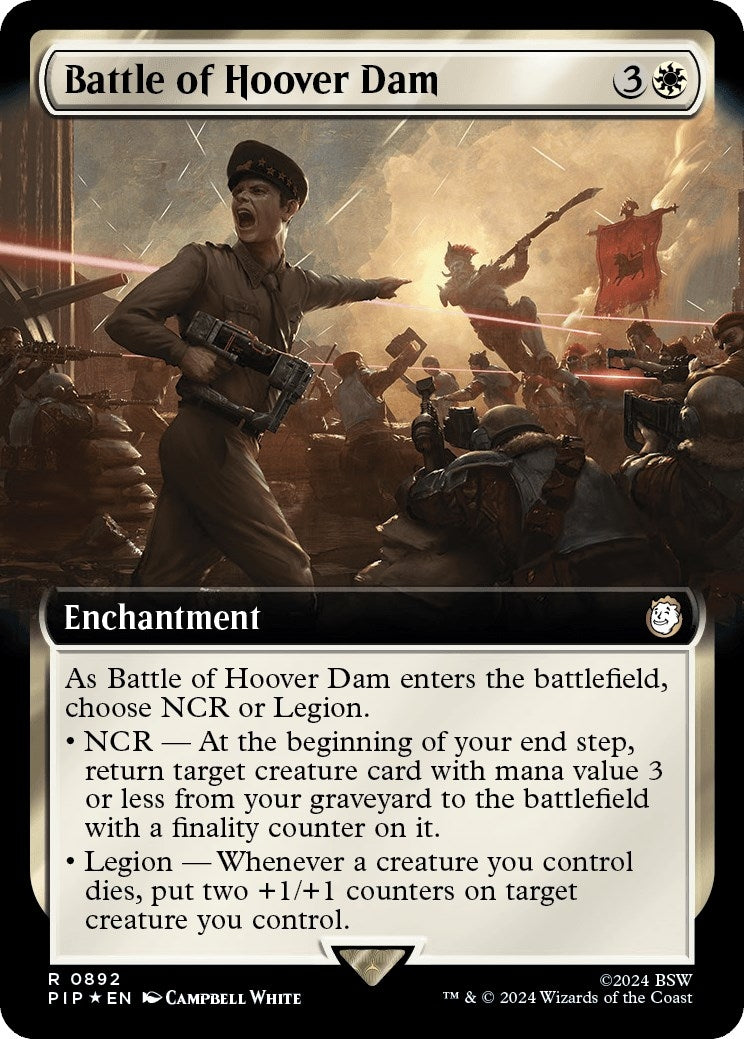 Image for Battle of Hoover Dam (Extended Art) (Surge Foil) (892) - Magic: The Gathering