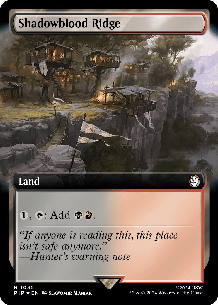 Image for Shadowblood Ridge (Extended Art) (Surge Foil) (1035) - Magic: The Gathering