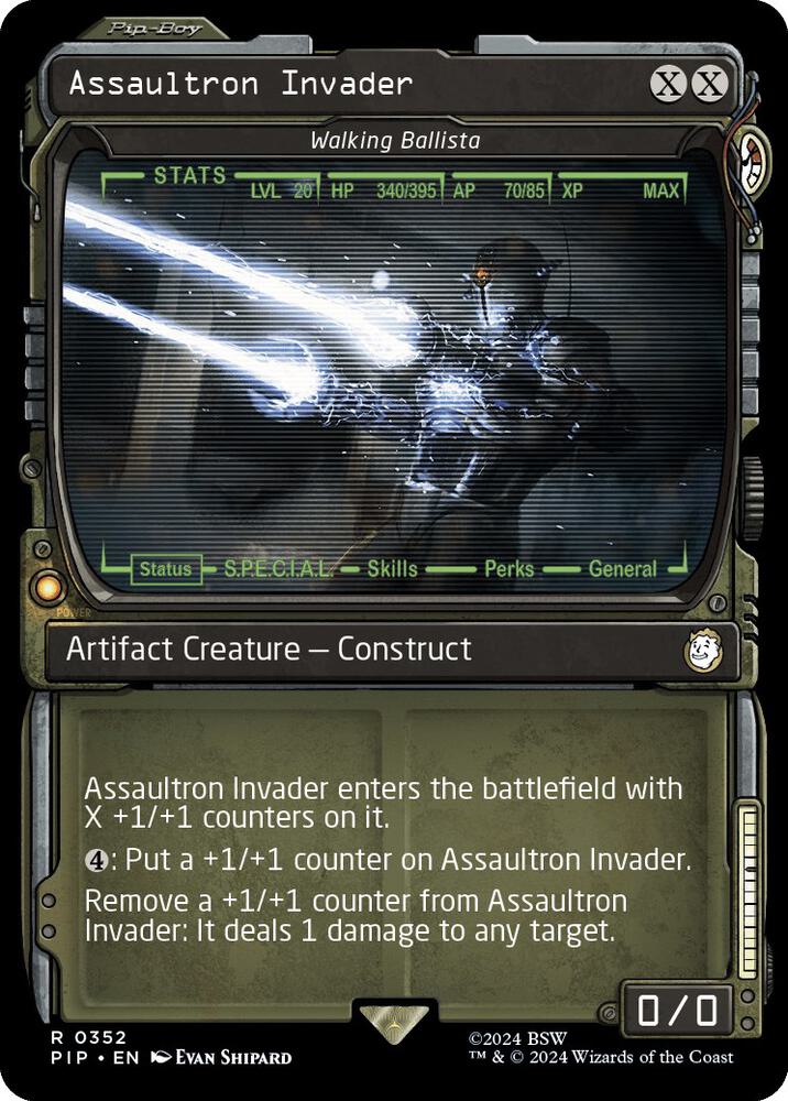 Image for Assaultron Invader - Walking Ballista (Showcase) (352) - Magic: The Gathering