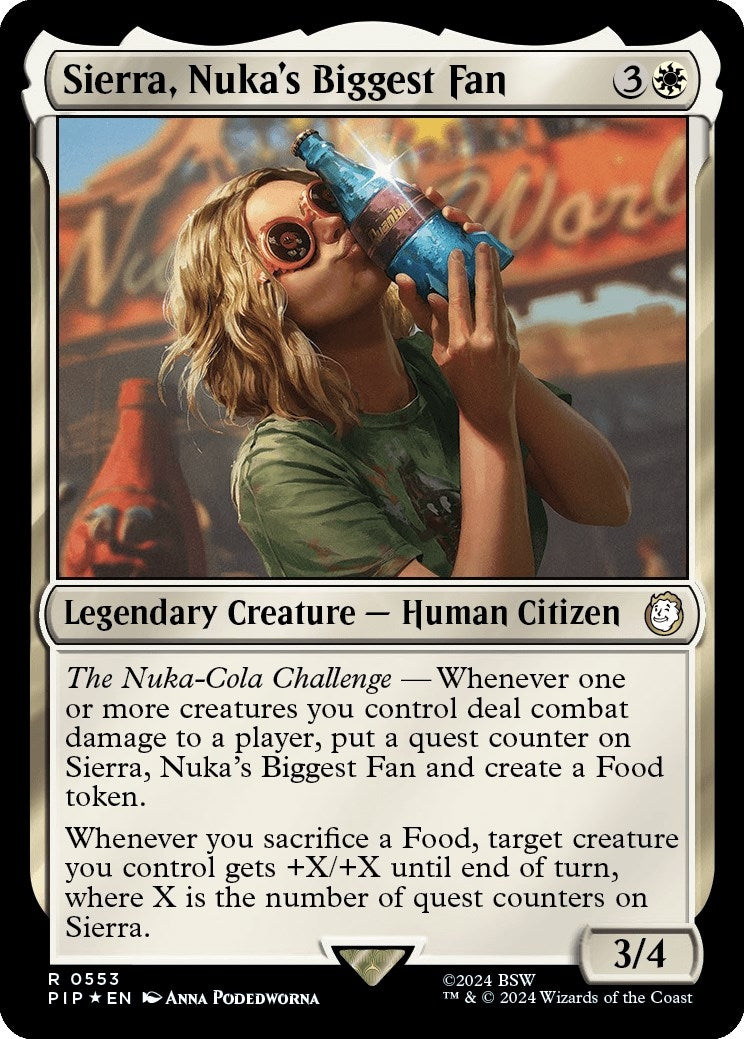 Image for Sierra, Nuka's Biggest Fan (Surge Foil) (553) - Magic: The Gathering