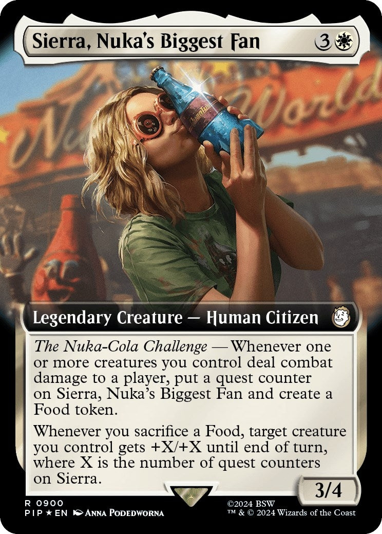 Image for Sierra, Nuka's Biggest Fan (Extended Art) (Surge Foil) (900) - Magic: The Gathering