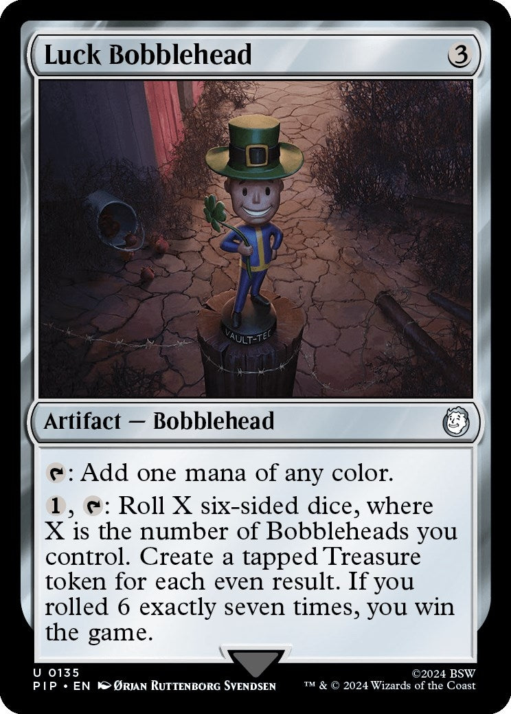 Image for Luck Bobblehead (135) - Magic: The Gathering