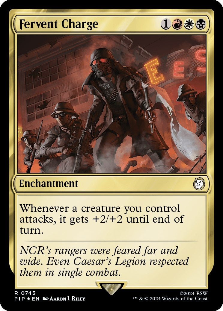 Image for Fervent Charge (Surge Foil) (743) - Magic: The Gathering
