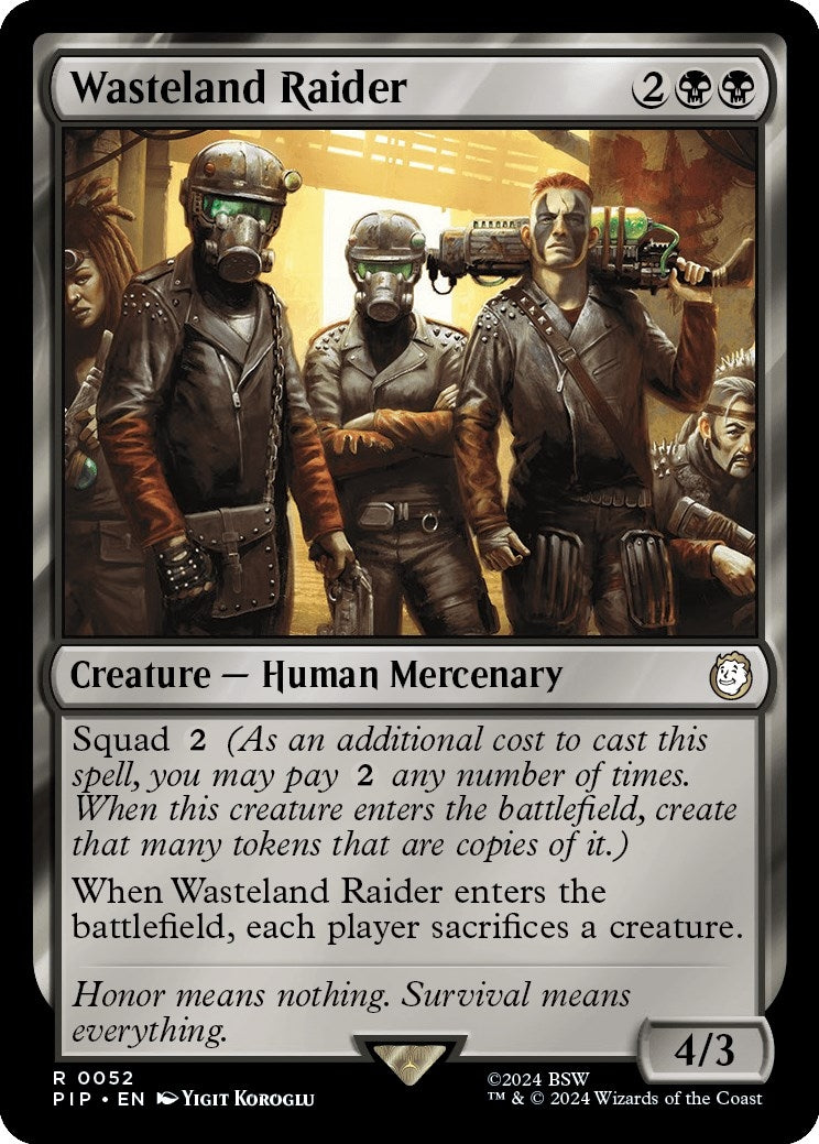 Image for Wasteland Raider (52) - Magic: The Gathering