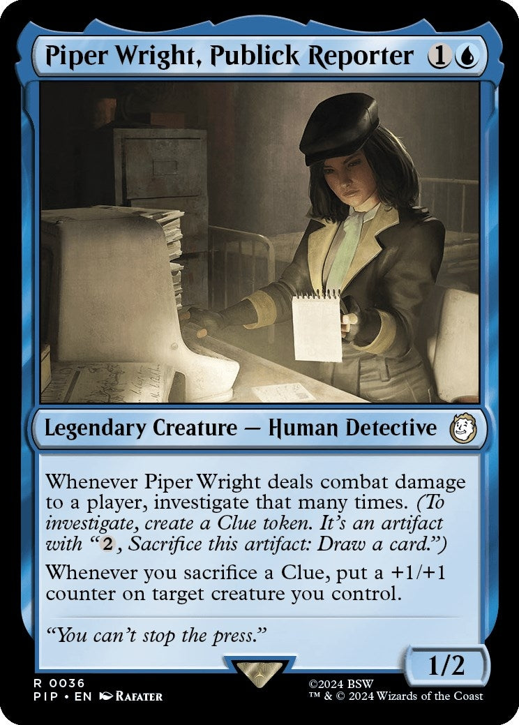 Image for Piper Wright, Publick Reporter (36) - Magic: The Gathering