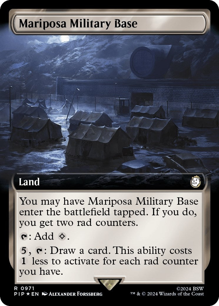 Image for Mariposa Military Base (Extended Art) (Surge Foil) (971) - Magic: The Gathering
