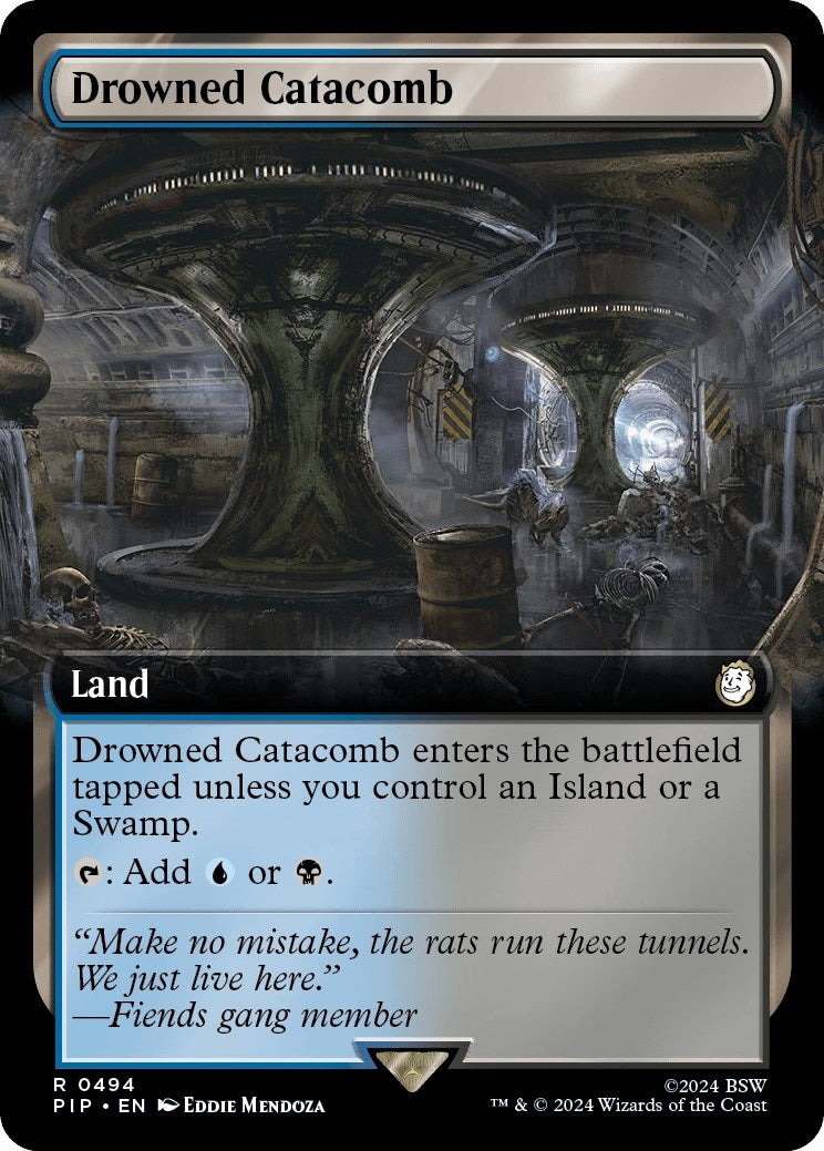 Image for Drowned Catacomb (Extended Art) (494) - Magic: The Gathering