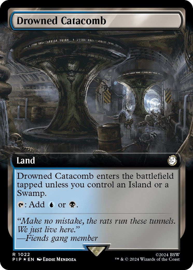 Image for Drowned Catacomb (Extended Art) (Surge Foil) (1022) - Magic: The Gathering