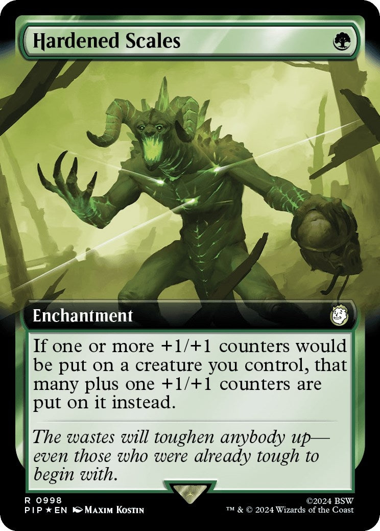 Image for Hardened Scales (Extended Art) (Surge Foil) (998) - Magic: The Gathering
