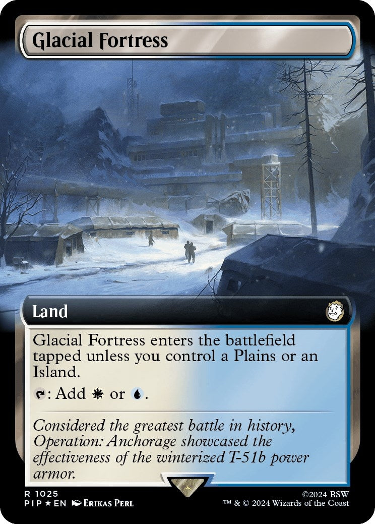 Image for Glacial Fortress (Extended Art) (Surge Foil) (1025) - Magic: The Gathering