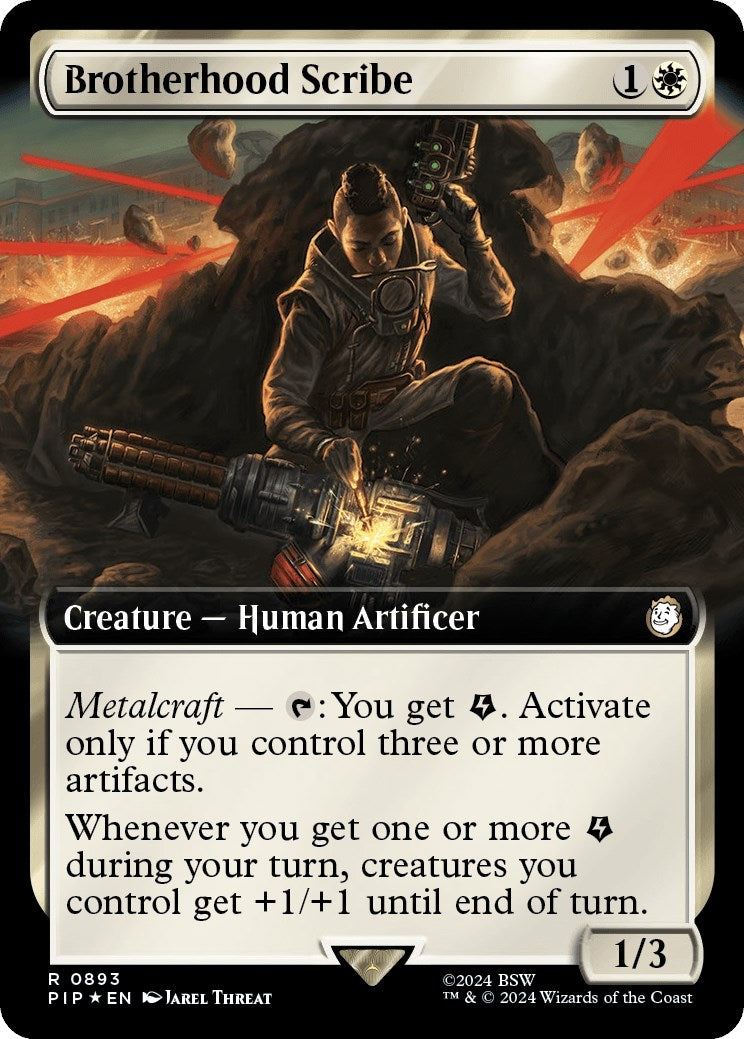 Image for Brotherhood Scribe (Extended Art) (Surge Foil) (893) - Magic: The Gathering