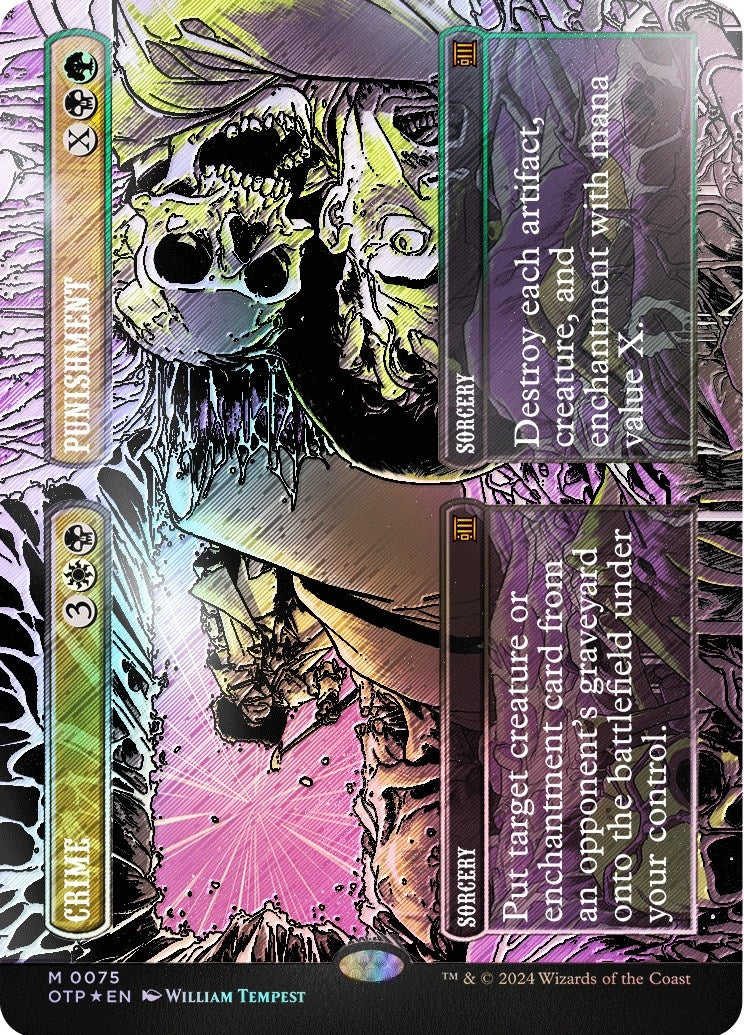 Image for Crime // Punishment (Textured Foil) (75) - Magic: The Gathering