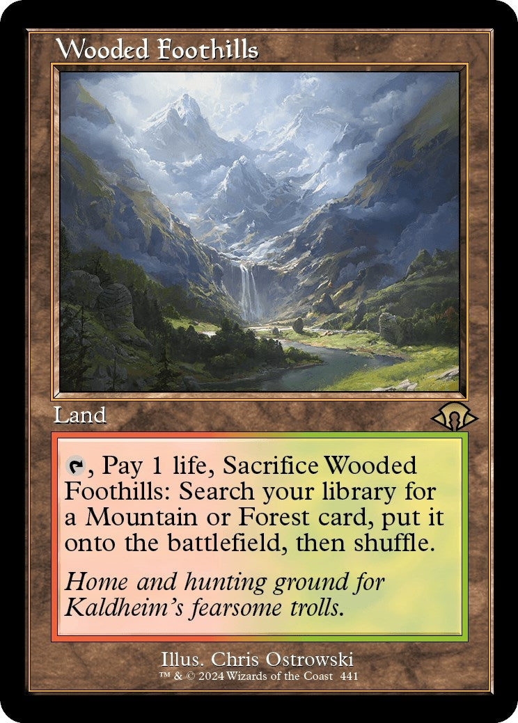 Image for Wooded Foothills (Retro Frame) (441) - Magic: The Gathering
