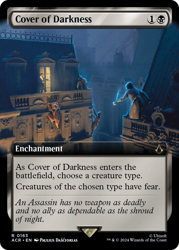 Image for Cover of Darkness (Extended Art) (163) - Magic: The Gathering