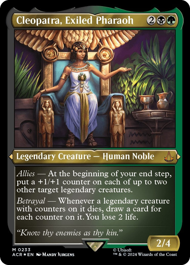 Image for Cleopatra, Exiled Pharaoh (Foil Etched) (233) - Magic: The Gathering