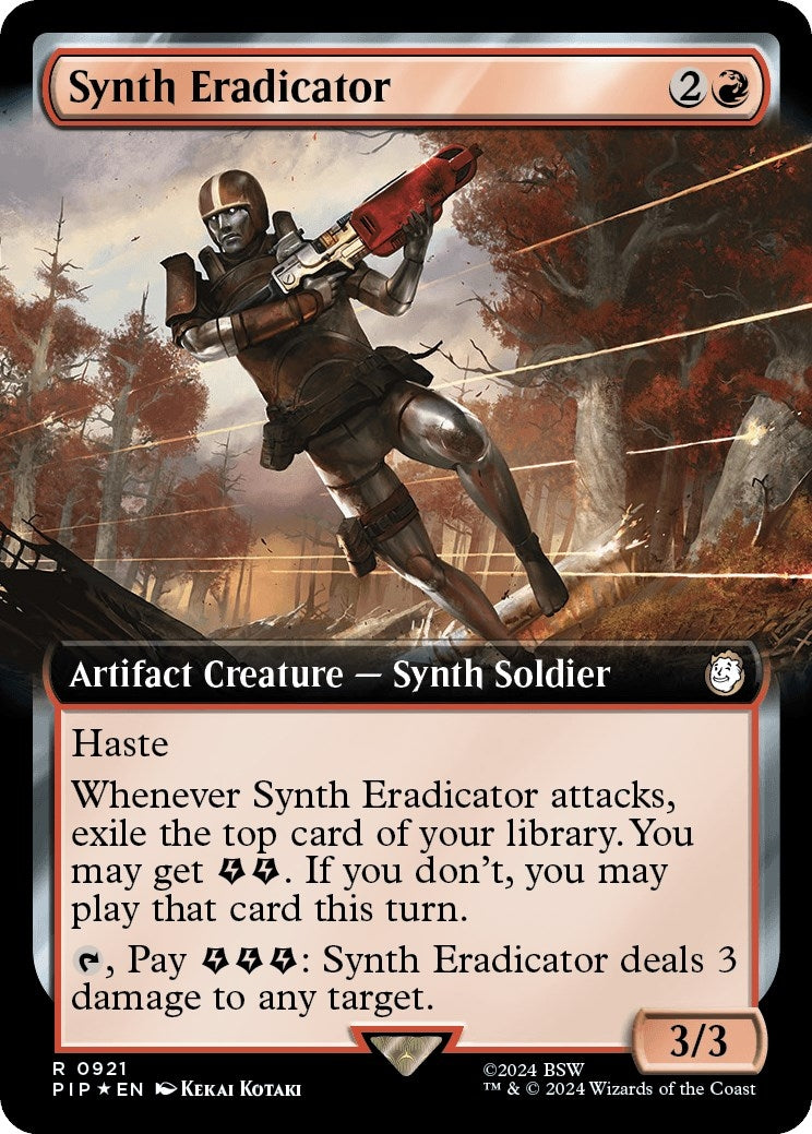 Image for Synth Eradicator (Extended Art) (Surge Foil) (921) - Magic: The Gathering
