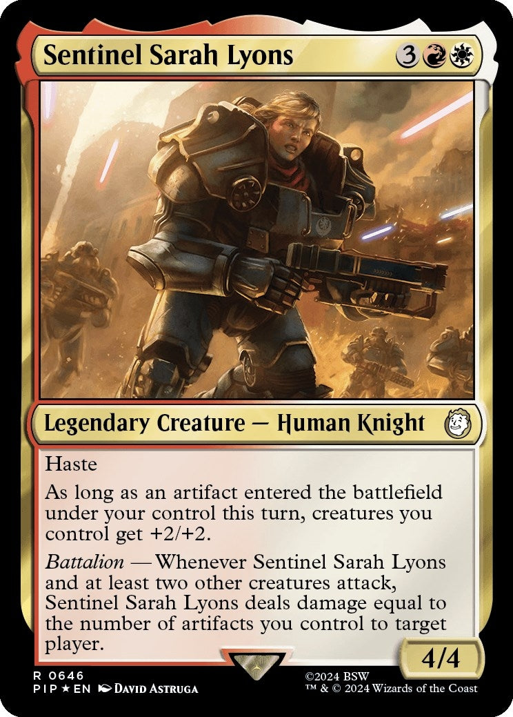 Image for Sentinel Sarah Lyons (Surge Foil) (646) - Magic: The Gathering