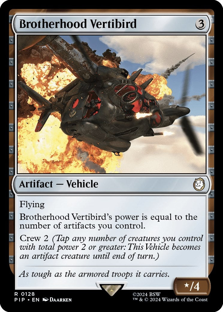 Image for Brotherhood Vertibird (128) - Magic: The Gathering