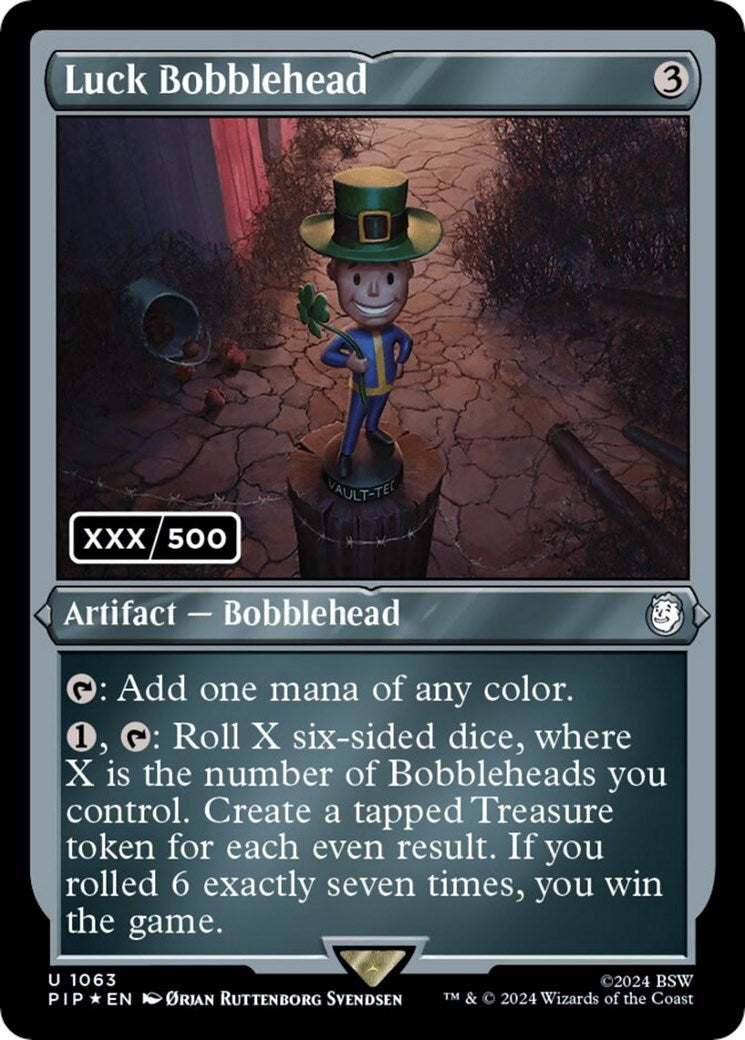 Image for Luck Bobblehead (Serial Numbered) (1063) - Magic: The Gathering