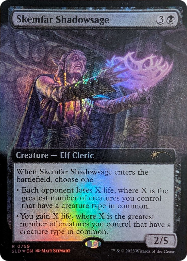 Image for Skemfar Shadowsage (Extended Art) (759) - Magic: The Gathering
