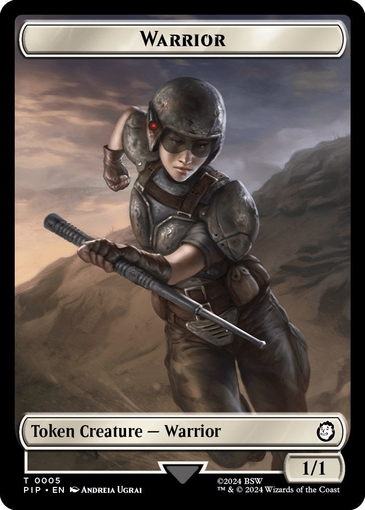 Image for Warrior // Food (0012) Double-Sided Token (5 // 12) - Magic: The Gathering