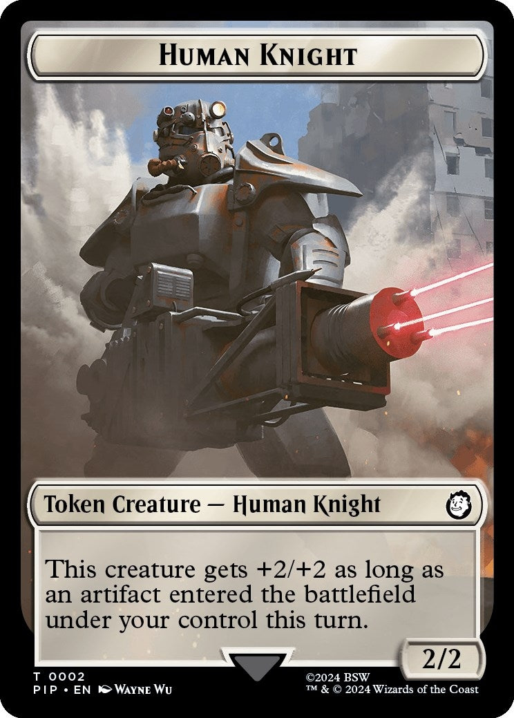 Image for Human Knight // Copy Double-Sided Token (2 // 1) - Magic: The Gathering