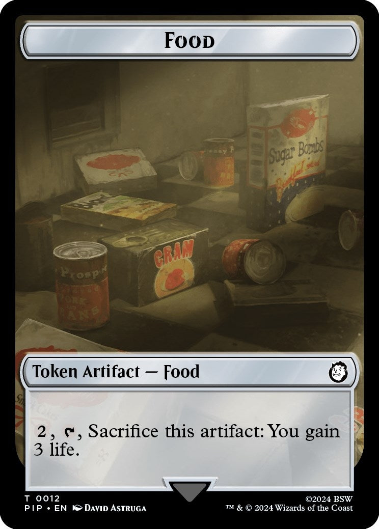 Image for Food (0012) // Clue Double-Sided Token (12 // 11) - Magic: The Gathering