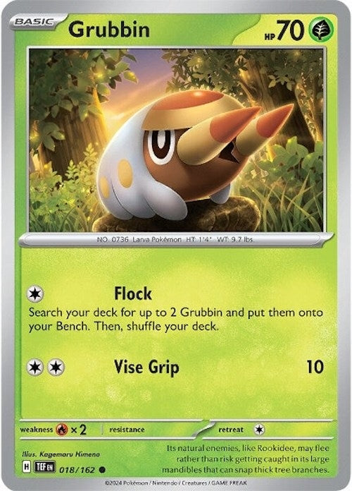 Image for Grubbin (018/162) (TEF) - Pokemon