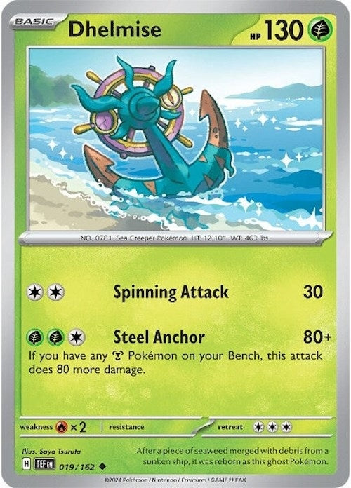 Image for Dhelmise (019/162) (TEF) - Pokemon
