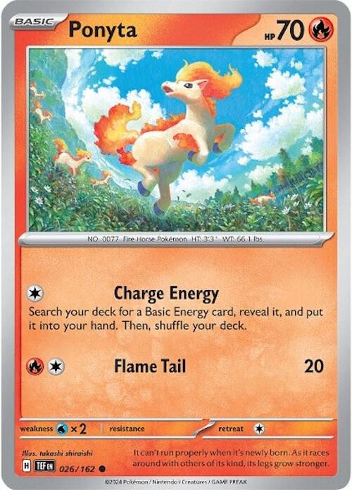 Image for Ponyta (026/162) (TEF) - Pokemon