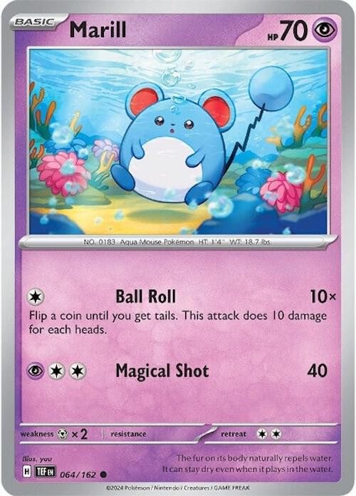 Image for Marill (064/162) (TEF) - Pokemon