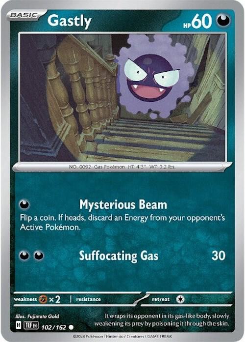 Image for Gastly (102/162) (TEF) - Pokemon