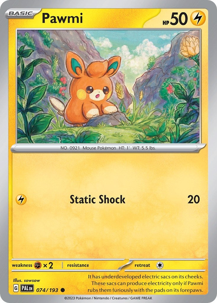 Image for Pawmi (Cosmos Foil) (074/193) (MCAP) - Pokemon