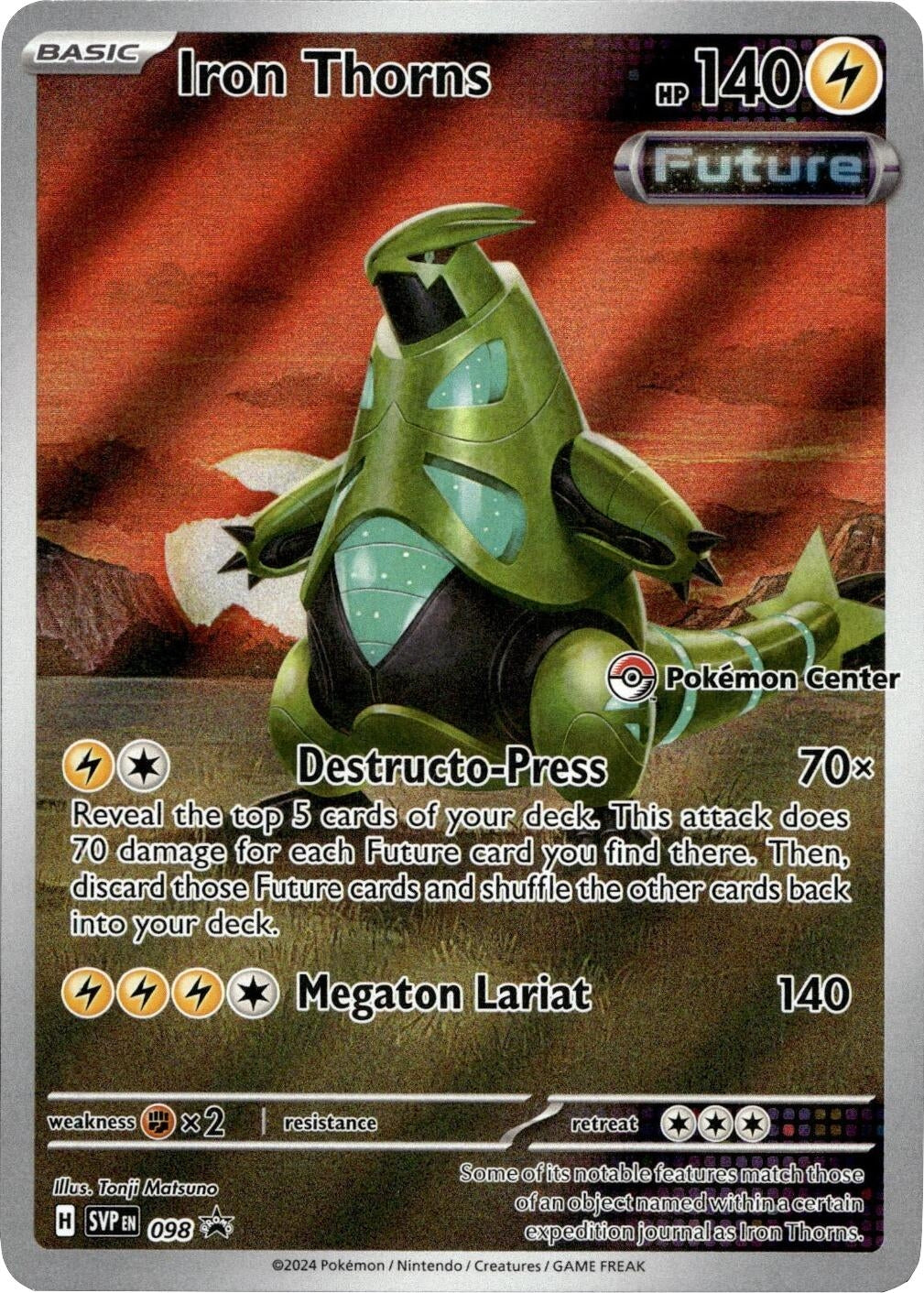 Image for Iron Thorns - 098 (Pokemon Center) (098) (SVP) - Pokemon