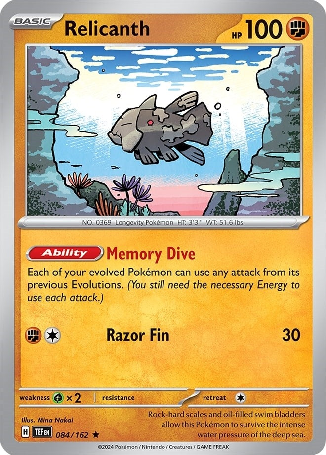 Image for Relicanth (084/162) (PR) - Pokemon