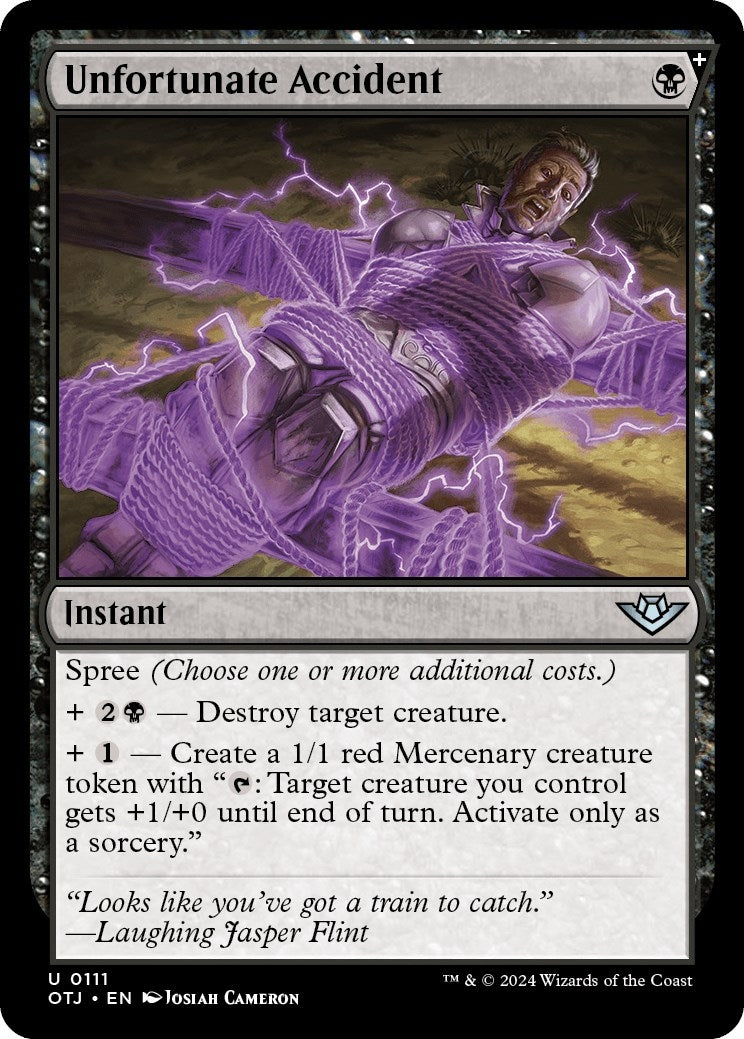 Image for Unfortunate Accident (111) - Magic: The Gathering
