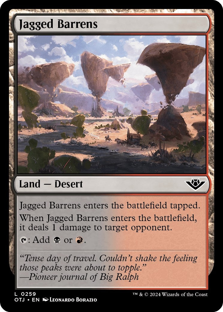 Image for Jagged Barrens (259) - Magic: The Gathering