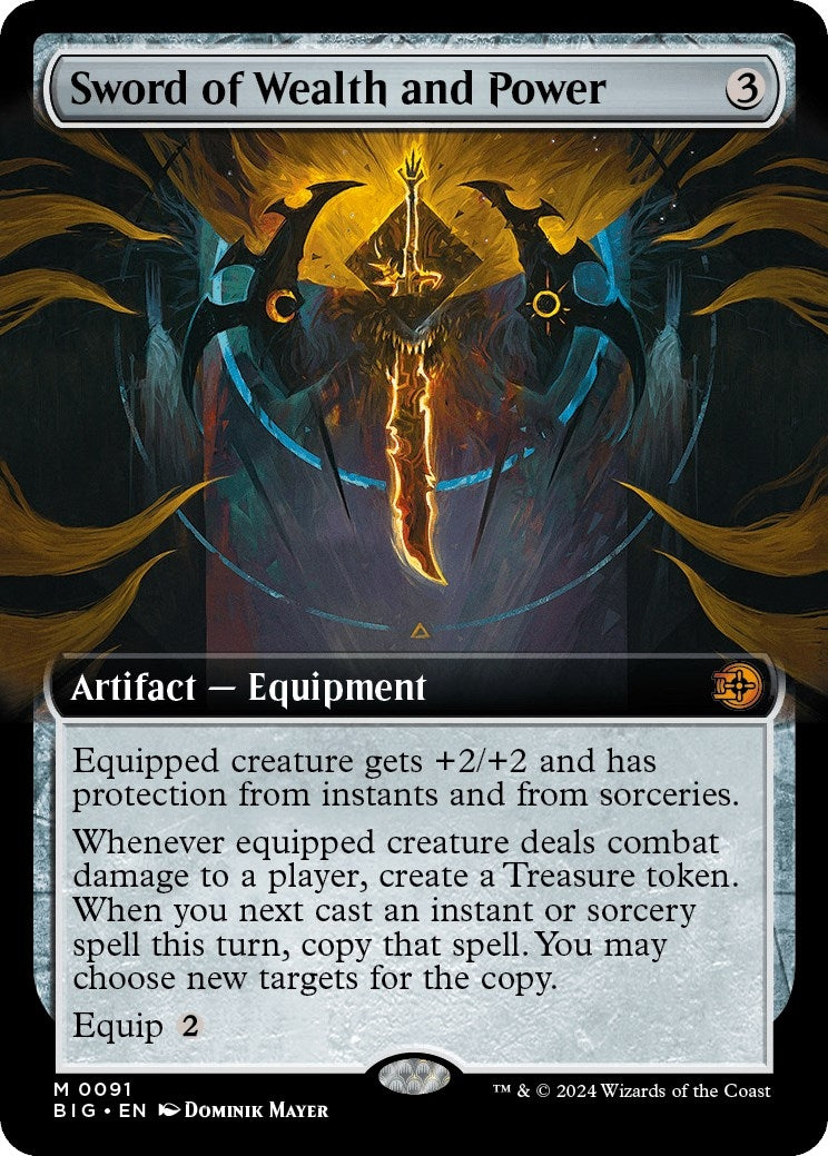 Image for Sword of Wealth and Power (Extended Art) (91) - Magic: The Gathering