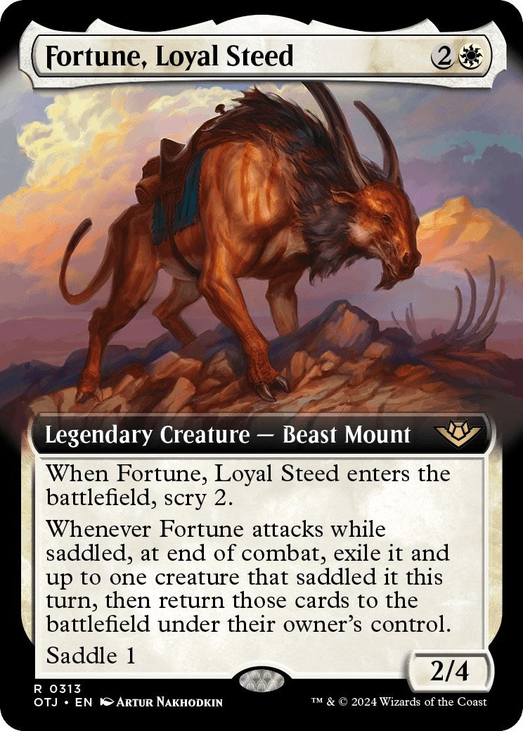 Image for Fortune, Loyal Steed (Extended Art) (313) - Magic: The Gathering