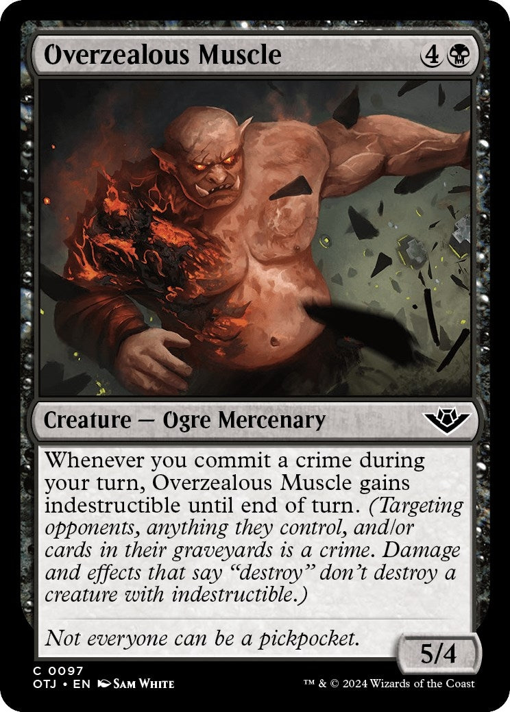 Image for Overzealous Muscle (97) - Magic: The Gathering
