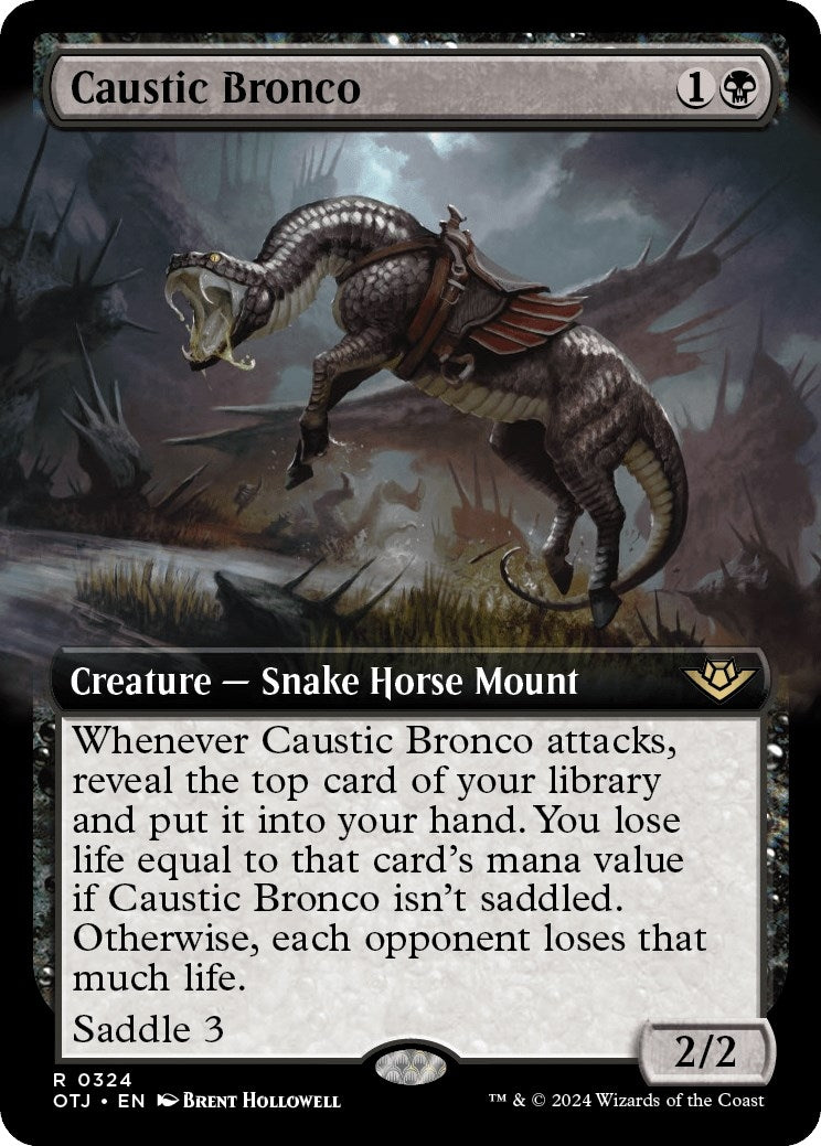 Image for Caustic Bronco (Extended Art) (324) - Magic: The Gathering