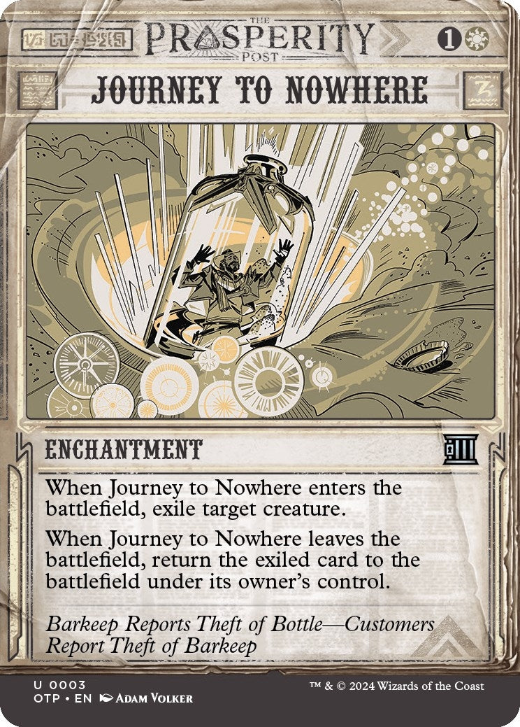 Image for Journey to Nowhere (3) - Magic: The Gathering