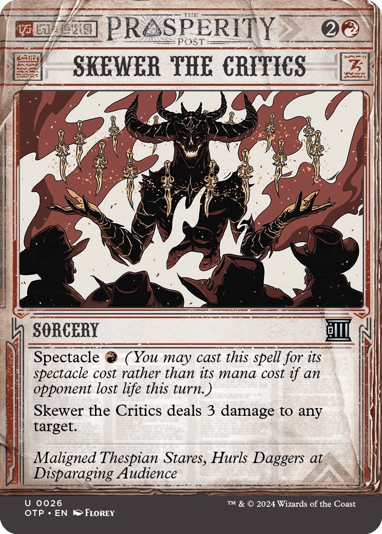 Image for Skewer the Critics (26) - Magic: The Gathering